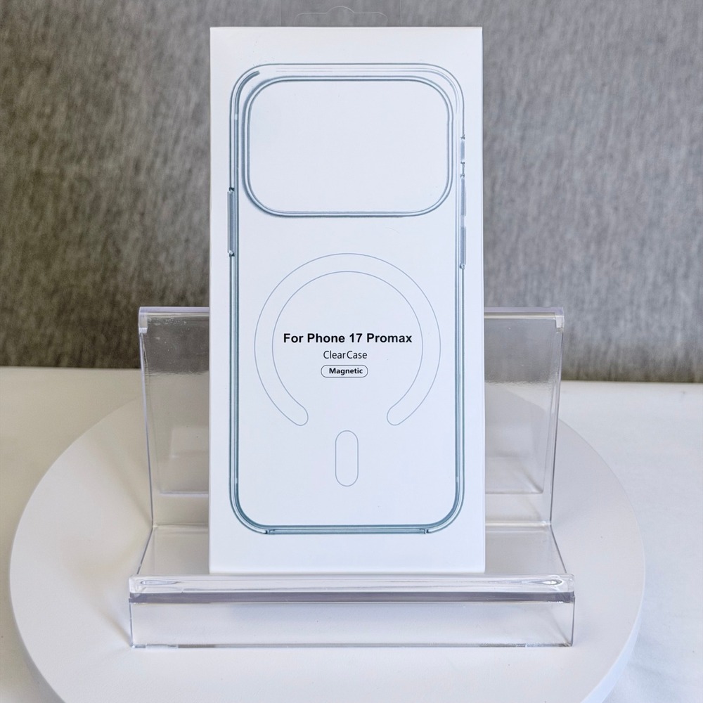 Magnetic Clear Case for Phone 17 Promax Silicone Transparent Protective Cover